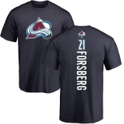 Peter Forsberg Colorado Avalanche Backer T-Shirt - Navy