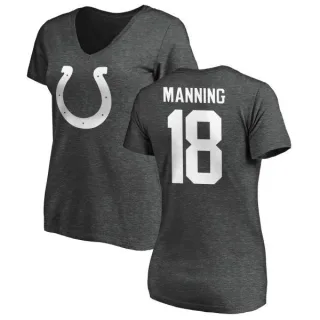 Peyton Manning Women's Indianapolis Colts One Color T-Shirt - Ash