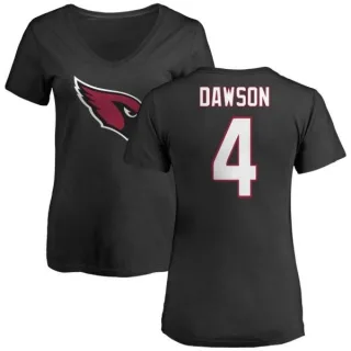 Phil Dawson Women's Arizona Cardinals Name & Number Logo Slim Fit T-Shirt - Black