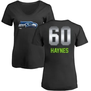 Phil Haynes Women's Seattle Seahawks Midnight Mascot T-Shirt - Black