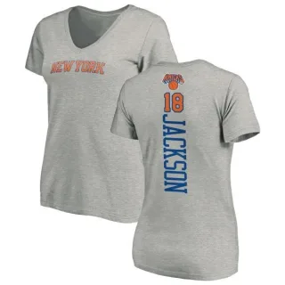 Phil Jackson Women's New York Knicks Ash Backer T-Shirt