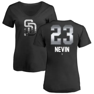 Phil Nevin Women's San Diego Padres Midnight Mascot V-Neck T-Shirt - Black