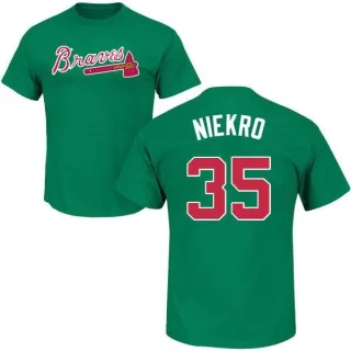 Phil Niekro Atlanta Braves St. Patrick's Day Name & Number T-Shirt - Green