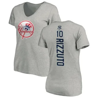 Phil Rizzuto Women's New York Yankees Backer Slim Fit T-Shirt - Ash