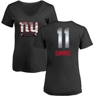 Phil Simms Women's New York Giants Midnight Mascot T-Shirt - Black