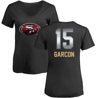 Pierre Garcon Women's San Francisco 49ers Midnight Mascot T-Shirt - Black