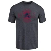 Pierre Turgeon Colorado Avalanche Insignia Tri-Blend T-Shirt - Navy