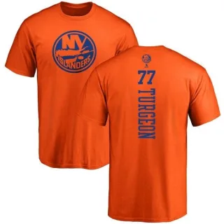 Pierre Turgeon New York Islanders One Color Backer T-Shirt - Orange
