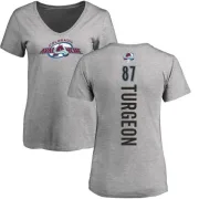 Pierre Turgeon Women's Colorado Avalanche Backer T-Shirt - Ash