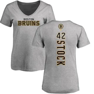 Pj Stock Women's Boston Bruins Backer T-Shirt - Ash