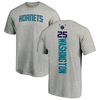 PJ Washington Charlotte Hornets Ash Backer T-Shirt