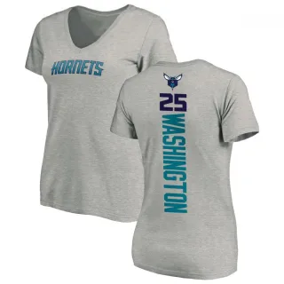 PJ Washington Women's Charlotte Hornets Ash Backer T-Shirt