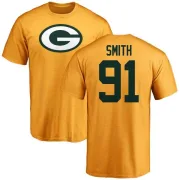 Preston Smith Green Bay Packers Name & Number Logo T-Shirt - Gold