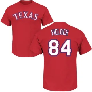 Prince Fielder Texas Rangers Name & Number T-Shirt - Red