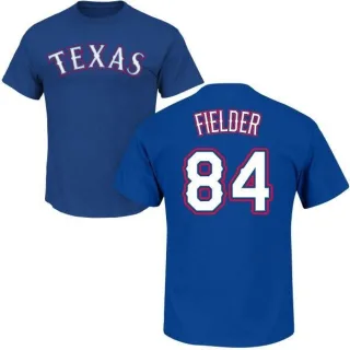 Prince Fielder Texas Rangers Name & Number T-Shirt - Royal