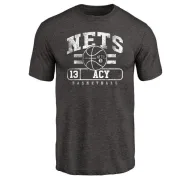 Quincy Acy Brooklyn Nets Black Baseline Tri-Blend T-Shirt