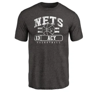 Quincy Acy Brooklyn Nets Black Baseline Tri-Blend T-Shirt