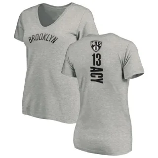 Quincy Acy Women's Brooklyn Nets Ash Backer T-Shirt