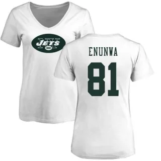 Quincy Enunwa Women's New York Jets Name & Number Logo Slim Fit T-Shirt - White