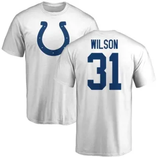 Quincy Wilson Indianapolis Colts Name & Number Logo T-Shirt - White