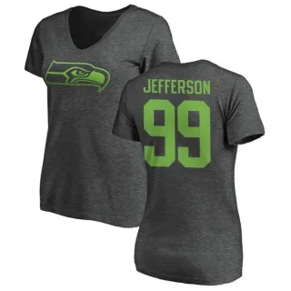 Quinton Jefferson Women's Seattle Seahawks One Color T-Shirt - Ash