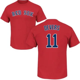 Rafael Devers Boston Red Sox Name & Number T-Shirt - Scarlet