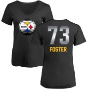 Ramon Foster Women's Pittsburgh Steelers Midnight Mascot T-Shirt - Black