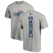 Ramon Martinez Los Angeles Dodgers Backer T-Shirt - Ash