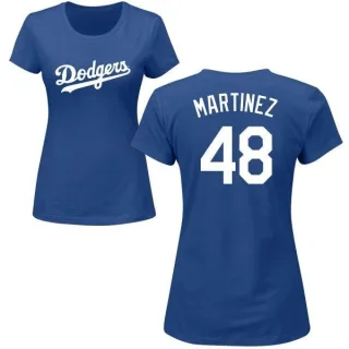 Ramon Martinez Women's Los Angeles Dodgers Name & Number T-Shirt - Royal