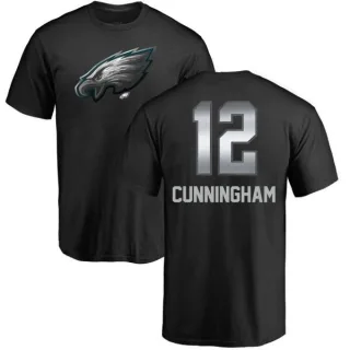 Randall Cunningham Philadelphia Eagles Midnight Mascot T-Shirt - Black