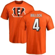 Randy Bullock Cincinnati Bengals Name & Number Logo T-Shirt - Orange