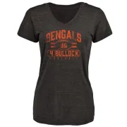 Randy Bullock Women's Cincinnati Bengals Flanker Tri-Blend T-Shirt - Black