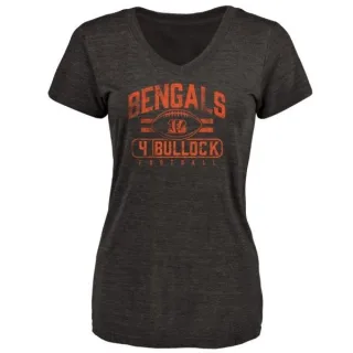 Randy Bullock Women's Cincinnati Bengals Flanker Tri-Blend T-Shirt - Black