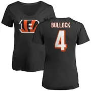 Randy Bullock Women's Cincinnati Bengals Name & Number Logo Slim Fit T-Shirt - Black