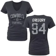 Randy Gregory Women's Dallas Cowboys Name & Number Tri-Blend T-Shirt - Navy