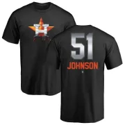 Randy Johnson Houston Astros Midnight Mascot T-Shirt - Black