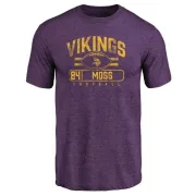 Randy Moss Minnesota Vikings Flanker Tri-Blend T-Shirt - Purple