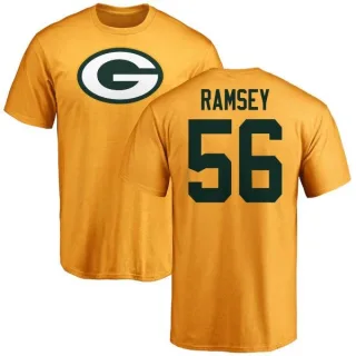 Randy Ramsey Green Bay Packers Name & Number Logo T-Shirt - Gold