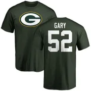 Rashan Gary Green Bay Packers Name & Number Logo T-Shirt - Green