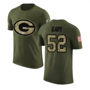 Rashan Gary Green Bay Packers Olive Salute to Service Legend T-Shirt