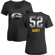 Rashan Gary Women's Green Bay Packers Midnight Mascot T-Shirt - Black