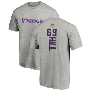 Rashod Hill Minnesota Vikings Backer T-Shirt - Ash