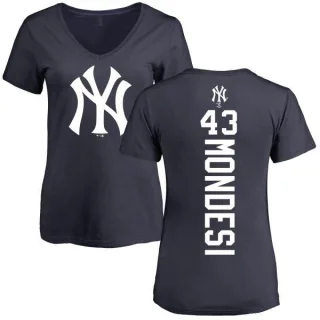 Raul Mondesi Women's New York Yankees Backer Slim Fit T-Shirt - Navy