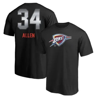 Ray Allen Oklahoma City Thunder Black Midnight Mascot T-Shirt