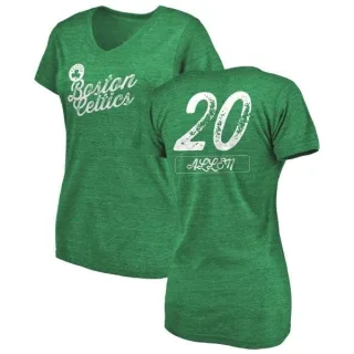 Ray Allen Women's Boston Celtics Green Sideline Tri-Blend V-Neck T-Shirt