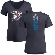 Ray Allen Women's Oklahoma City Thunder Navy Backer T-Shirt