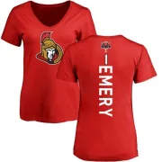 Ray Emery Women's Ottawa Senators Backer T-Shirt - Red