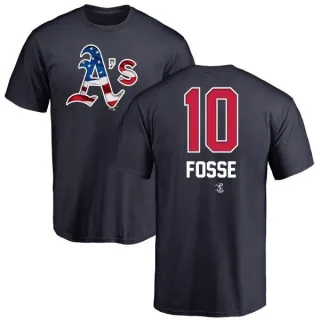 Ray Fosse Oakland Athletics Name and Number Banner Wave T-Shirt - Navy