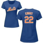 Ray Knight Women's New York Mets Name & Number T-Shirt - Royal