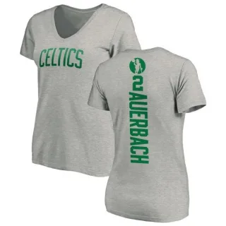 Red Auerbach Women's Boston Celtics Ash Backer T-Shirt